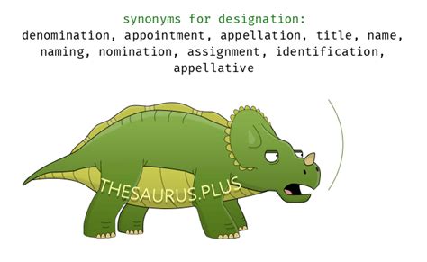 designation synonyms|More 570 Designation Synonyms. Similar words for Designation..